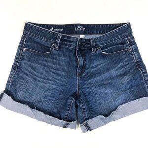 Ann Taylor Loft raw hem original jean shorts size 4